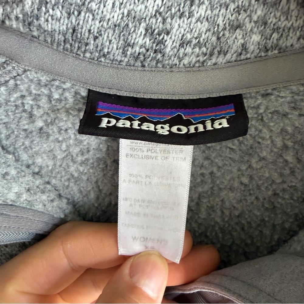Patagonia Better Sweater Quarter Zip Fleece Gray Women’s - Picture 2 of 7